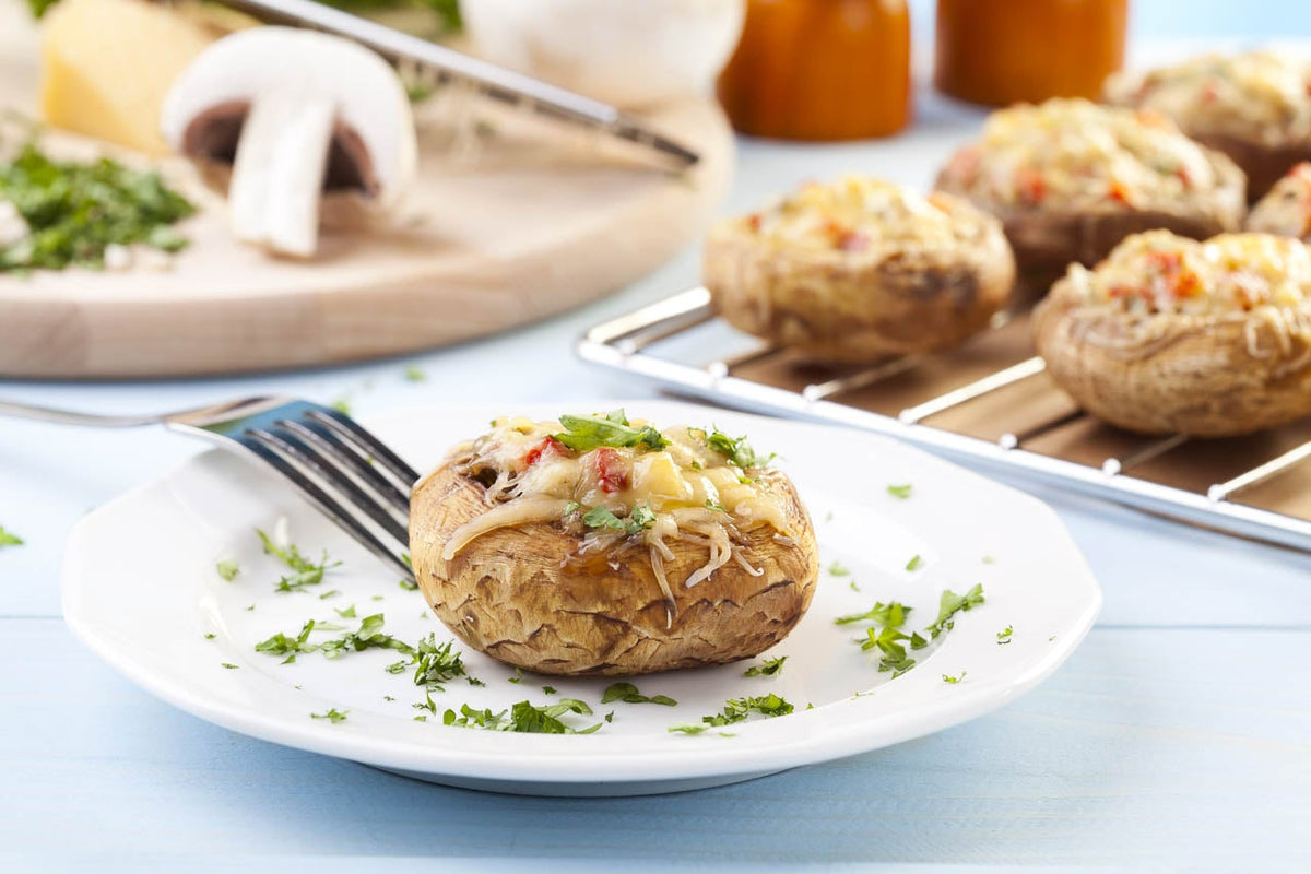Champignons Mit Frischkase Grillen