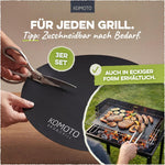 Grillmatte 3er Set rund